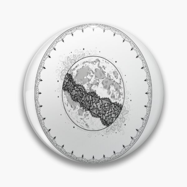 Item preview, Gothic Lace Moon – Ornate Dark Celestial Design designed and sold by Midnight Veil Designs.