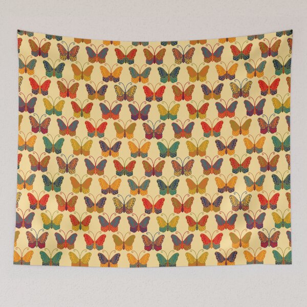 Item preview, 70s Retro Butterfly Pattern Earthy Boho Whimsical designed and sold by chriswo-design.