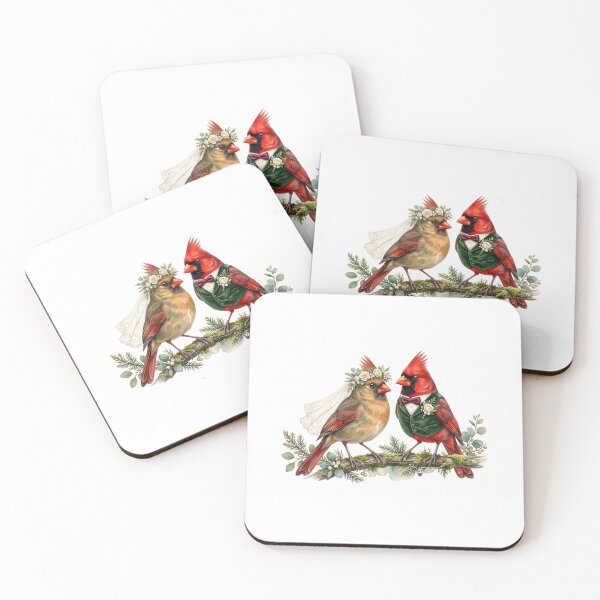 Item preview, Northern Cardinal Wedding Couple designed and sold by Roy & Tiffany.