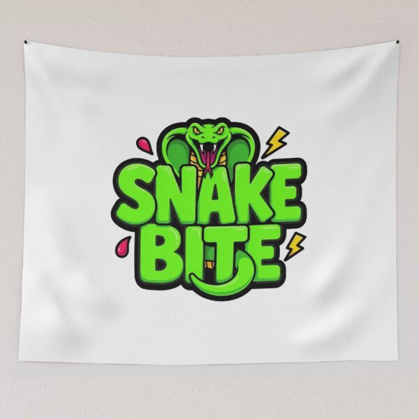 Item preview, Snake Bite Green Cobra Monster Lettering designed and sold by TeeDesignMaster.