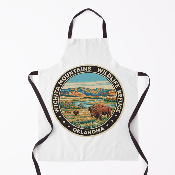Item preview, Wichita Mountains Wildlife Refuge Oklahoma - Scenic Nature Travel Poster USA designed and sold by inkNext.