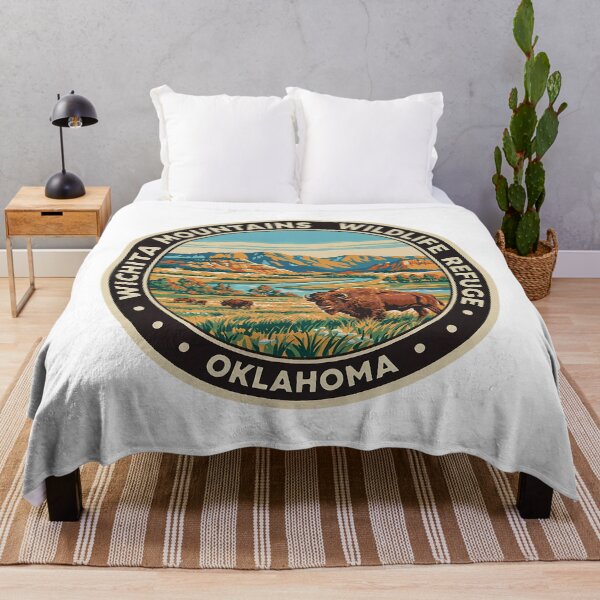 Item preview, Wichita Mountains Wildlife Refuge Oklahoma - Scenic Nature Travel Poster USA designed and sold by inkNext.