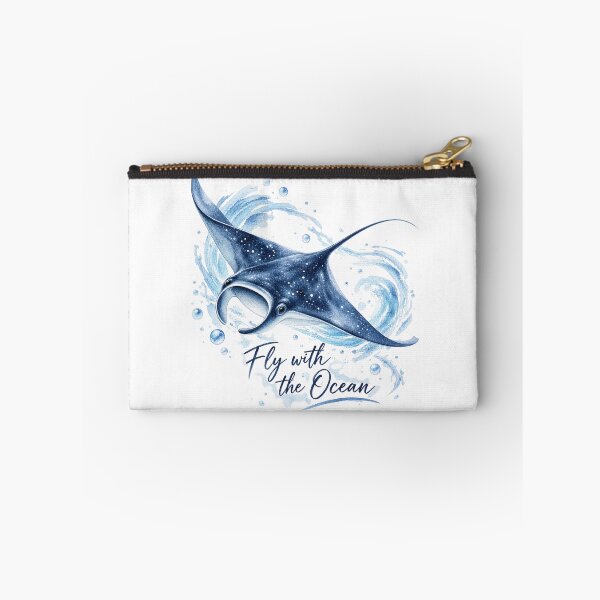 Item preview, Fly with the Ocean – Manta Ray Watercolor Ocean Aesthetic designed and sold by ColorNest Designs.