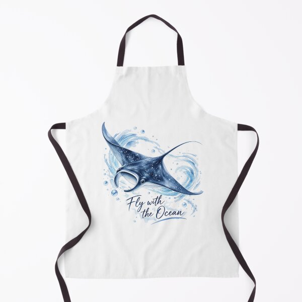 Item preview, Fly with the Ocean – Manta Ray Watercolor Ocean Aesthetic designed and sold by ColorNest Designs.