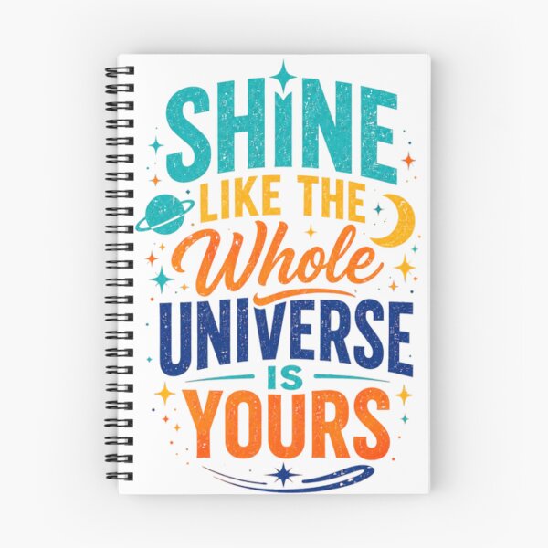 Item preview, Shine Like the Whole Universe Is Yours | Cosmic Inspirational Quote | Space Typography designed and sold by CreativeNest Prints.