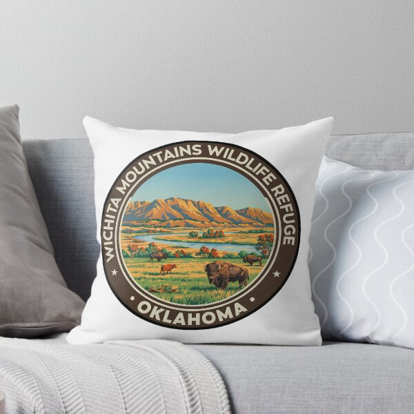 Item preview, Wichita Mountains Wildlife Refuge Oklahoma - Scenic Nature Travel Poster USA designed and sold by inkNext.
