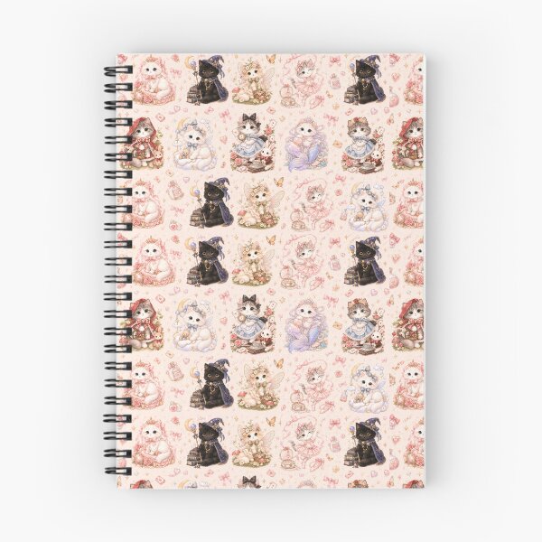 Item preview, Cute Pastel Kitty Fairy Tale Pattern designed and sold by sara747.