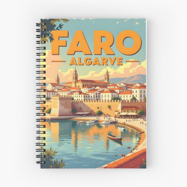 Item preview, Faro, Algarve, Portugal: Vintage-Style Painterly Travel Poster designed and sold by LSVart.
