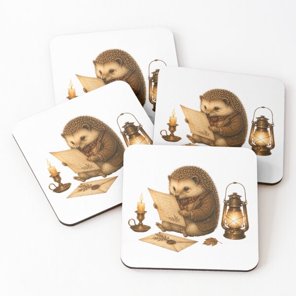 Item preview, Vintage Hedgehog Wax Seal Letter Dark Academia Mail designed and sold by AQUILAKREO.