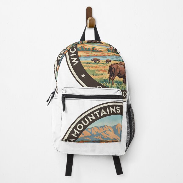 Item preview, Wichita Mountains Wildlife Refuge Oklahoma - Scenic Nature Travel Poster USA designed and sold by inkNext.