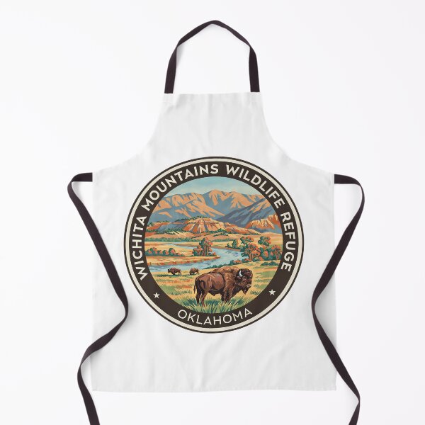 Item preview, Wichita Mountains Wildlife Refuge Oklahoma - Scenic Nature Travel Poster USA designed and sold by inkNext.