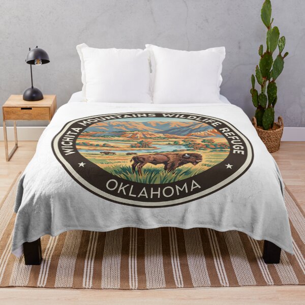 Item preview, Wichita Mountains Wildlife Refuge Oklahoma - Scenic Nature Travel Poster USA designed and sold by inkNext.