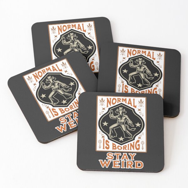 Item preview, Normal Is Boring | Dancing Cow Vintage Western Graphic designed and sold by FadedFrequency.