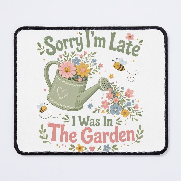Item preview, Sorry I'm Late, I Was in the Garden | Funny Gardening Lover T-Shirt designed and sold by rushaib.