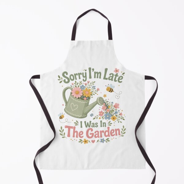 Item preview, Sorry I'm Late, I Was in the Garden | Funny Gardening Lover T-Shirt designed and sold by rushaib.