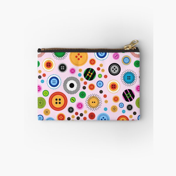 Item preview, Maximalist Button Madness on Light Pink designed and sold by Pinkdeer Designs.