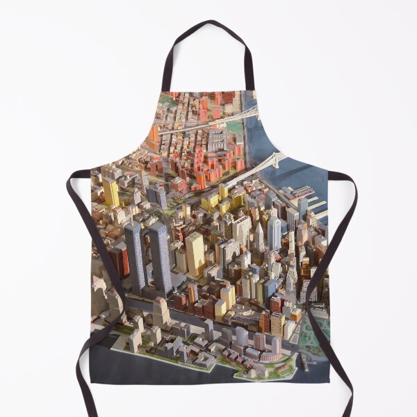 Item preview, World’s Fair the Panorama of New York City Lower Manhattan color fine art print cityscape photograph designed and sold by Jéanpaul Ferro.