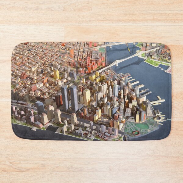 Item preview, World’s Fair the Panorama of New York City Lower Manhattan color fine art print cityscape photograph designed and sold by Jéanpaul Ferro.