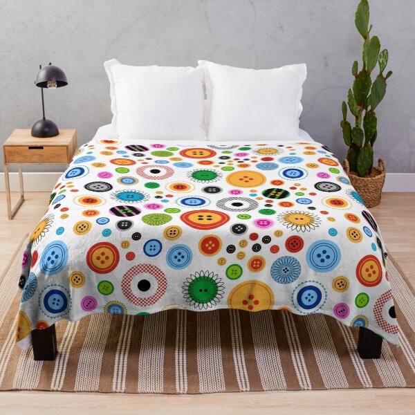 Item preview, Maximalist Button Madness on White designed and sold by Pinkdeer Designs.