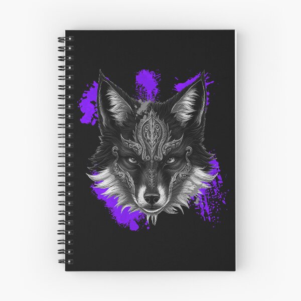 Item preview, Ornamented fox head, spotted pattern, tribal design designed and sold by Kirei-Lily.