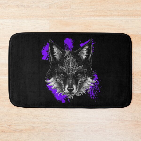 Item preview, Ornamented fox head, spotted pattern, tribal design designed and sold by Kirei-Lily.