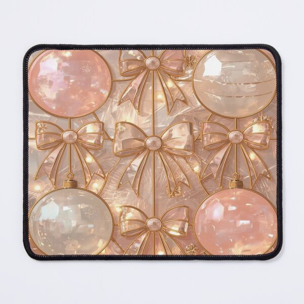 Item preview, Coquette Christmas Bows Elegant Stained Glass designed and sold by BriSher.
