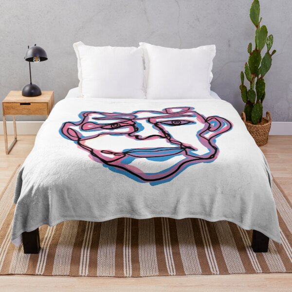 Item preview, Groovy Abstract Colorful Outline Face designed and sold by CamilasPrints.