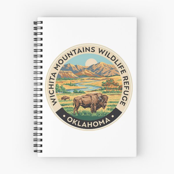 Item preview, Wichita Mountains Wildlife Refuge Oklahoma - Scenic Nature Travel Poster USA designed and sold by inkNext.
