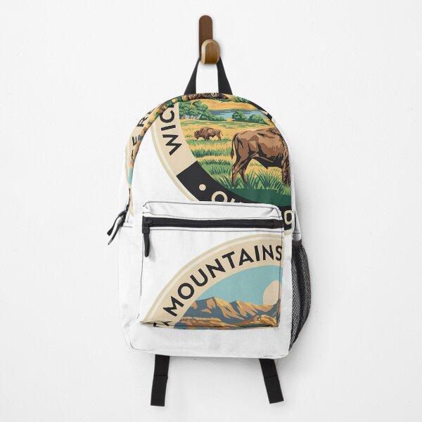Item preview, Wichita Mountains Wildlife Refuge Oklahoma - Scenic Nature Travel Poster USA designed and sold by inkNext.