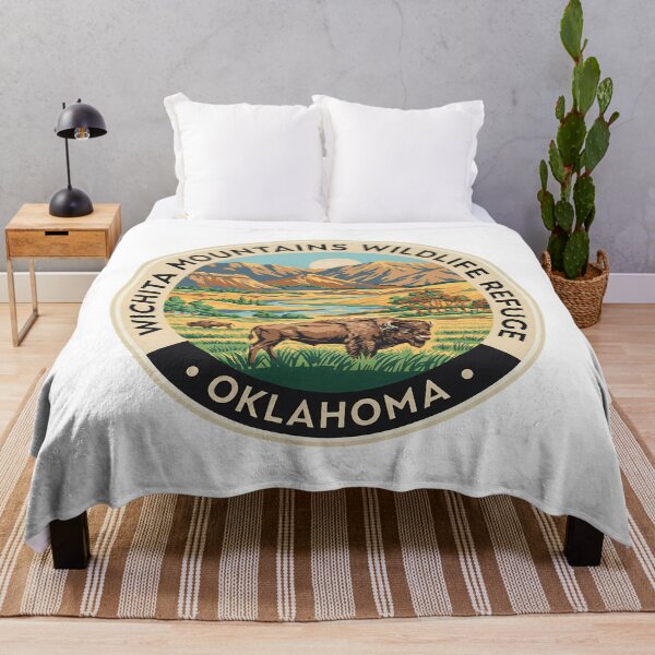 Item preview, Wichita Mountains Wildlife Refuge Oklahoma - Scenic Nature Travel Poster USA designed and sold by inkNext.