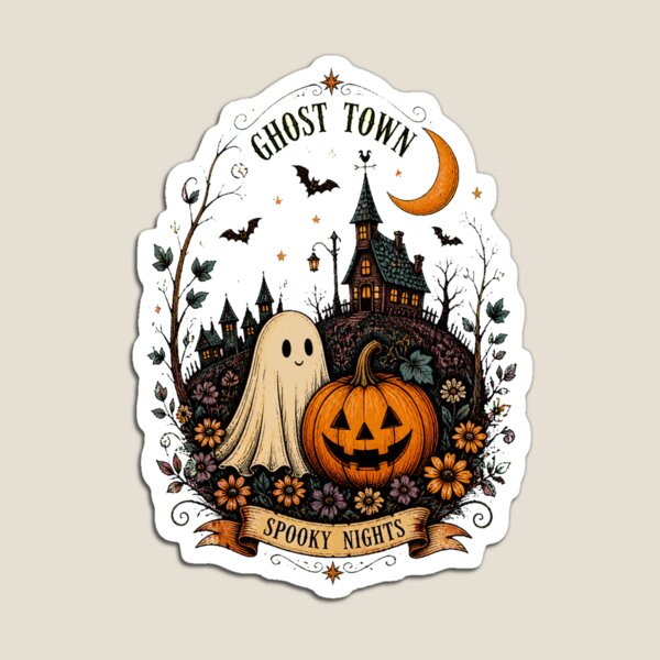 Item preview, Ghost and Pumpkin PNG, Halloween Png, halloween PNG, Halloween town design, Halloween Stamp PNG, Spooky Ghost Pumpkin Graphic designed and sold by Kiwno-Q.