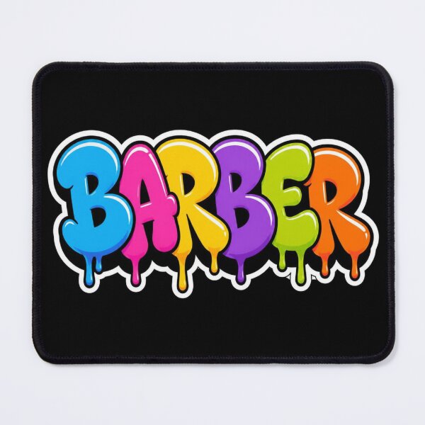 Item preview, Colorful Barber Graffiti Bubble Font Streetwear Art designed and sold by Barber MD Culture.
