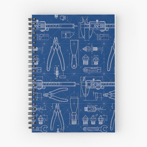 Item preview, Maker Tools Digital Calipers Flush Cutters Seamless Pattern designed and sold by ThirdShiftLab.