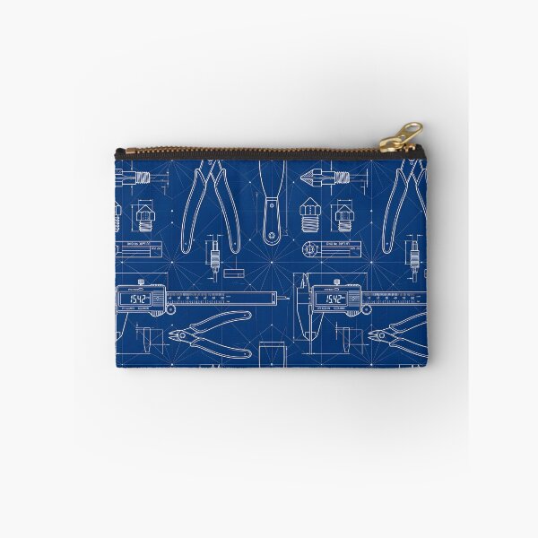 Item preview, Maker Tools Digital Calipers Flush Cutters Seamless Pattern designed and sold by ThirdShiftLab.