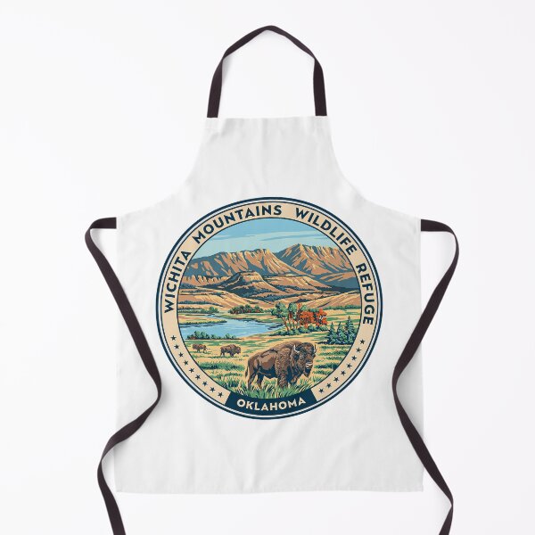 Item preview, Wichita Mountains Wildlife Refuge Oklahoma - Scenic Nature Travel Poster USA designed and sold by inkNext.