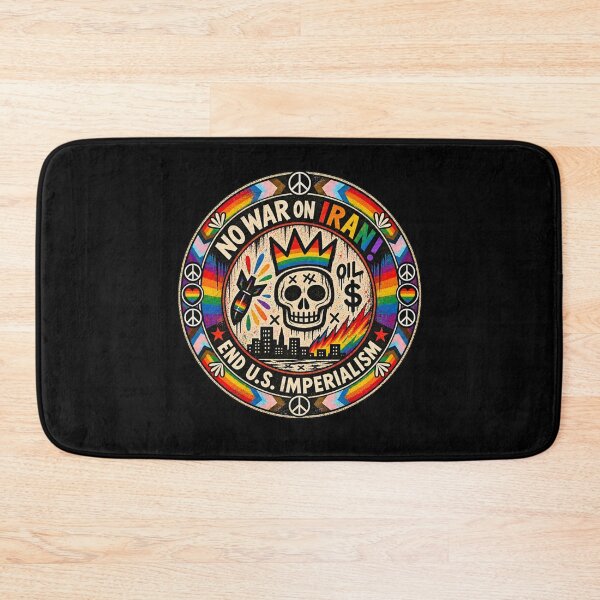 Item preview, No War on Iran! End U.S. Imperialism (LGBT Version) designed and sold by DIRTYDUNNZ.