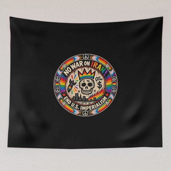 Item preview, No War on Iran! End U.S. Imperialism (LGBT Version) designed and sold by DIRTYDUNNZ.