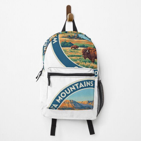 Item preview, Wichita Mountains Wildlife Refuge Oklahoma - Scenic Nature Travel Poster USA designed and sold by inkNext.