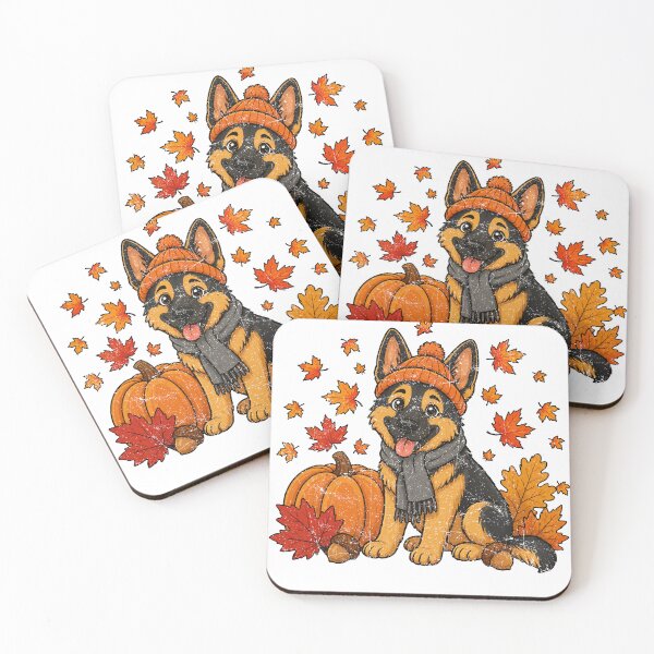 Item preview, Autumn German Shepherd Pumpkin Fall Leaves Dog Gift designed and sold by IPRINT Clothing.