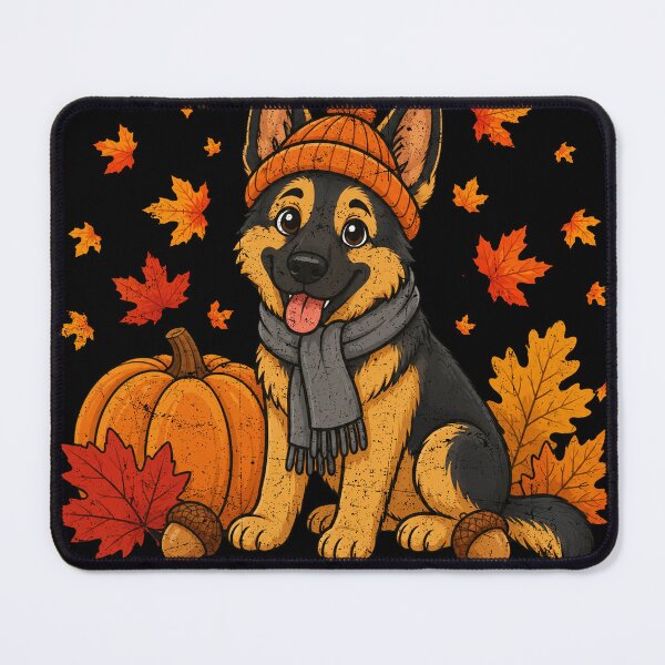 Item preview, Autumn German Shepherd Pumpkin Fall Leaves Dog Gift designed and sold by IPRINT Clothing.