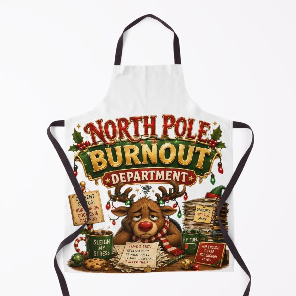 Item preview, North Pole Burnout Department | Funny Christmas Reindeer designed and sold by MotylekAnia.