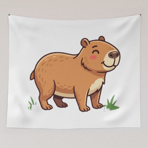 Item preview, Cute Capybara - Chill Capybara Illustration designed and sold by MarZeDesigns .