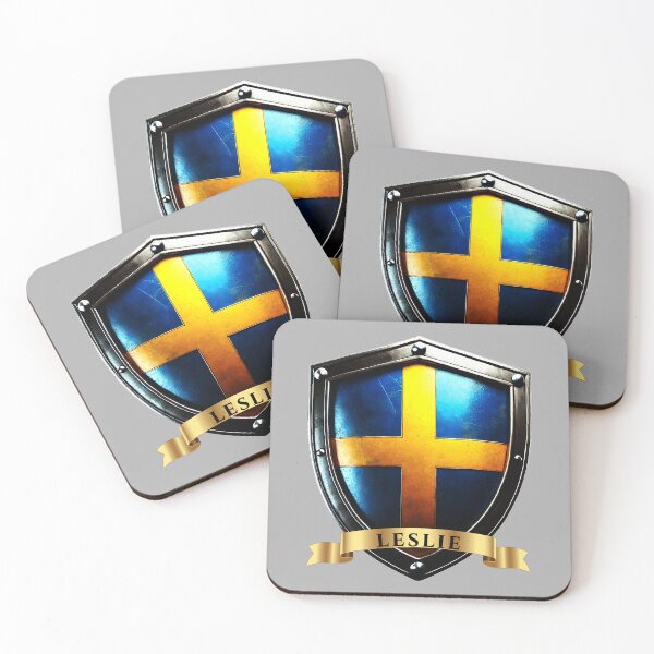 Item preview, Leslie Swedish Heritage Crest Shield designed and sold by Highlandkings.