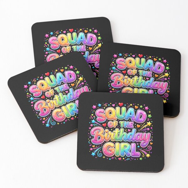 Item preview, Squad Of The Birthday Girl Group Celebration Party designed and sold by Doodleoub.