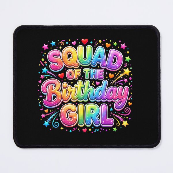 Item preview, Squad Of The Birthday Girl Group Celebration Party designed and sold by Doodleoub.