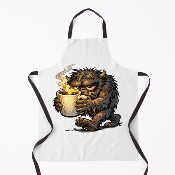 Item preview, grumpy coffee monster designed and sold by unom zinc.