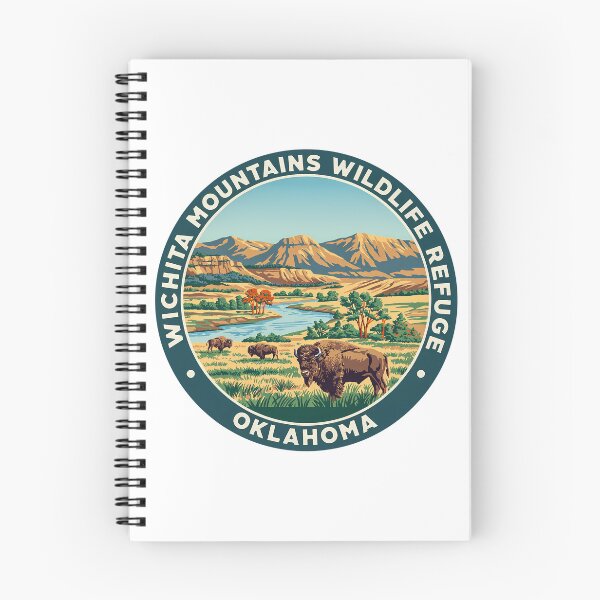 Item preview, Wichita Mountains Wildlife Refuge Oklahoma - Scenic Nature Travel Poster USA designed and sold by inkNext.