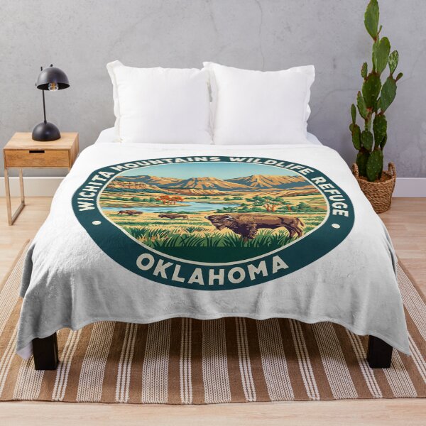 Item preview, Wichita Mountains Wildlife Refuge Oklahoma - Scenic Nature Travel Poster USA designed and sold by inkNext.