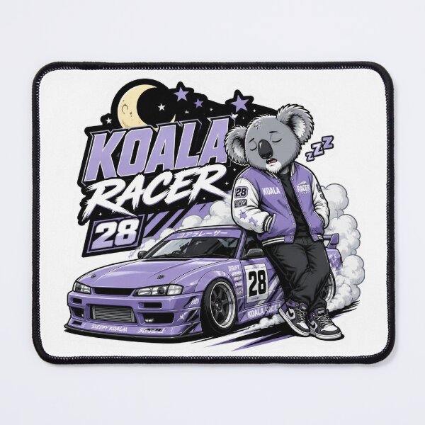 Item preview, Koala Racer Kawaii Sticker PNG | Cute Racing Mascot & Sports Car Graphic | Retro Streetwear Vinyl Decal | Car Lover Gift designed and sold by Stylestickers55.