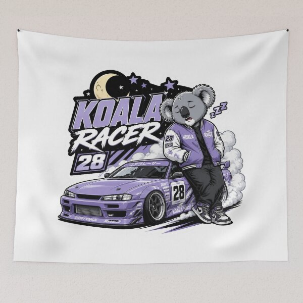 Item preview, Koala Racer Kawaii Sticker PNG | Cute Racing Mascot & Sports Car Graphic | Retro Streetwear Vinyl Decal | Car Lover Gift designed and sold by Stylestickers55.